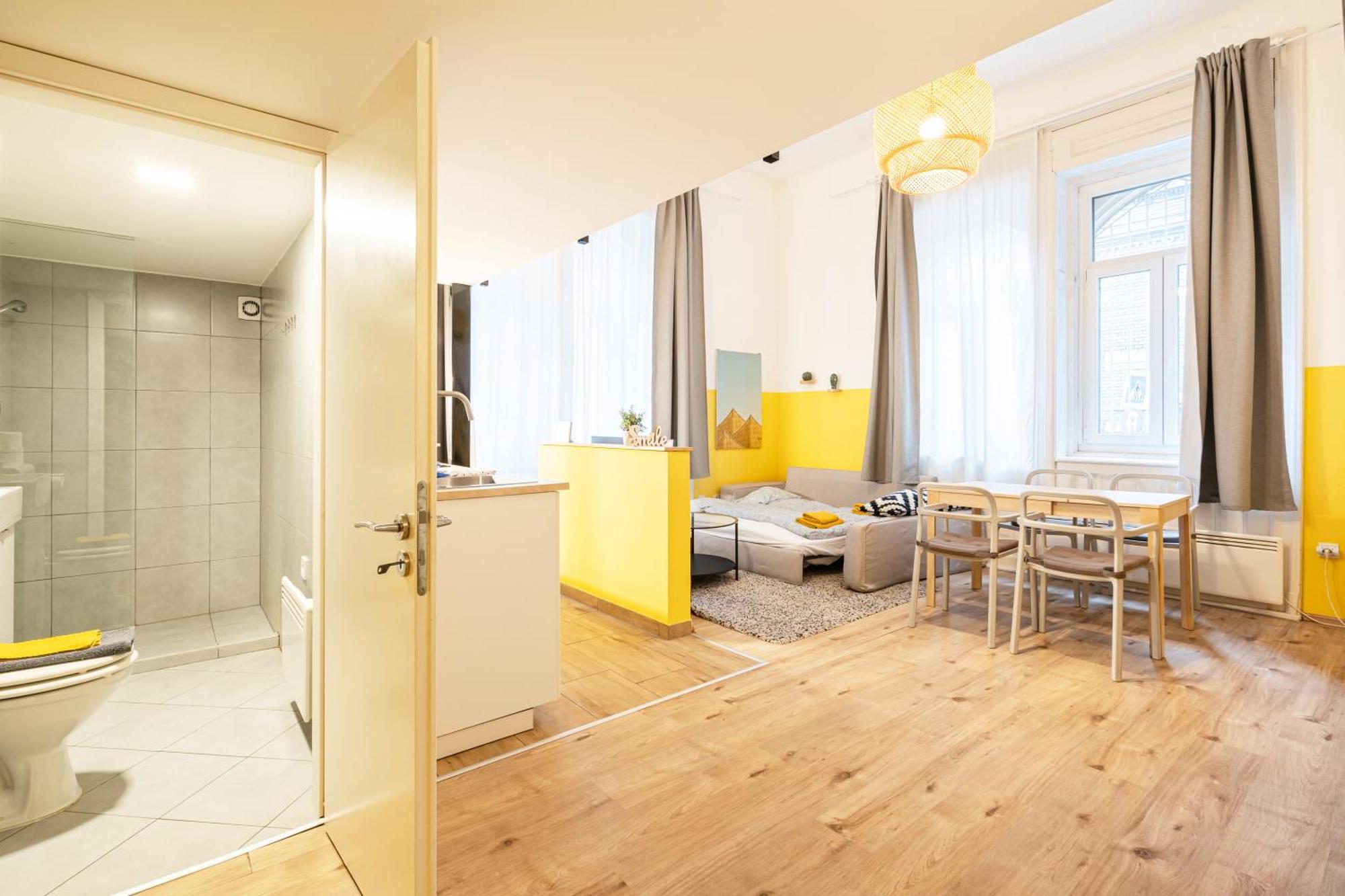 Charming Studio In The Heart Of The Jewish Quarter W41 Yellow ブダペスト エクステリア 写真